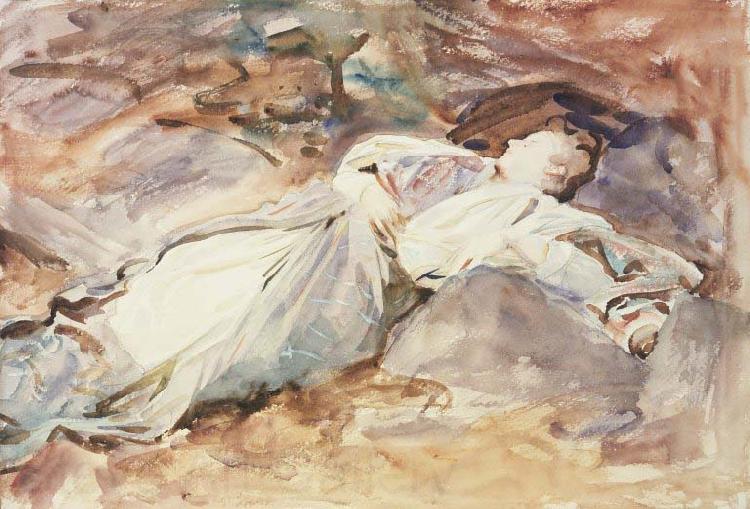 John Singer Sargent Violet Sleeping Norge oil painting art
